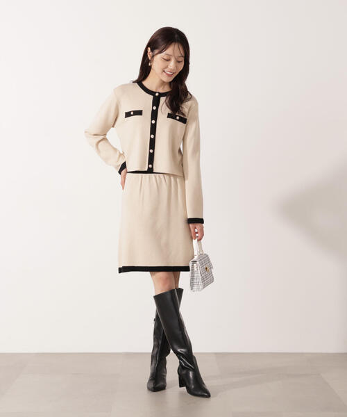 PROPORTION BODY DRESSING（プロポーションボディドレッシング）の「ニットジャケット / 1215270925（ニット/セーター・レディース・ダークグレー/ベージュ/ホワイト系その他・FREE）」の21枚目の写真