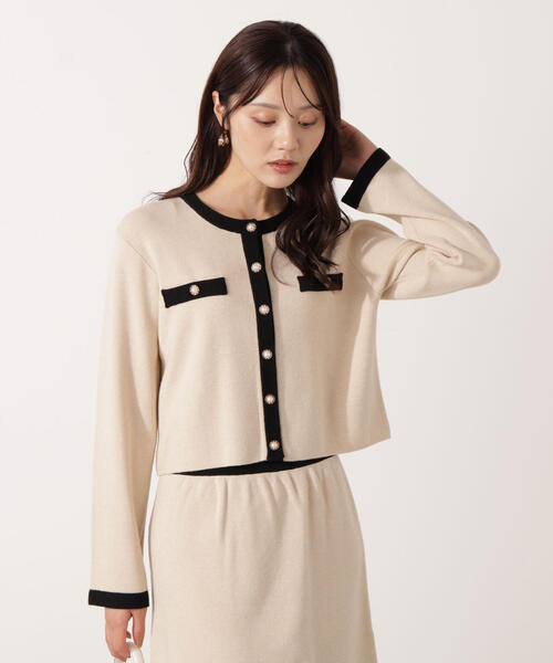 PROPORTION BODY DRESSING（プロポーションボディドレッシング）の「ニットジャケット / 1215270925（ニット/セーター・レディース・ダークグレー/ベージュ/ホワイト系その他・FREE）」の22枚目の写真