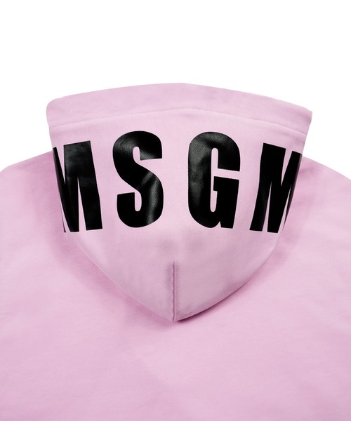 MSGM（エムエスジーエム）の「【NEW】MSGMフードロゴパーカー（パーカー・メンズ・ピンク/オリーブ・S/M/L）」の4枚目の写真