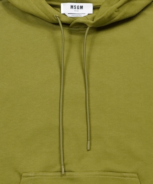 MSGM（エムエスジーエム）の「【NEW】MSGMフードロゴパーカー（パーカー・メンズ・ピンク/オリーブ・S/M/L）」の9枚目の写真