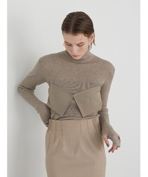 ラポドゥジェム⁄ベアトップス la peau de gem 「LA PEAU DE GEM」 ベアトップ FREE グレー