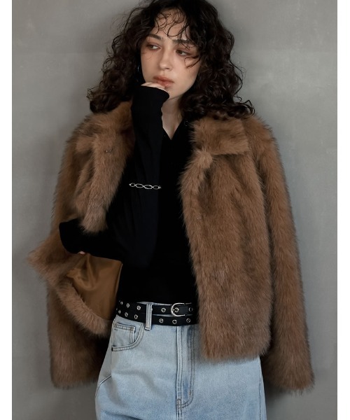 2025AW COLLECTION]フェイクファーステンカラーブルゾン（ブルゾン