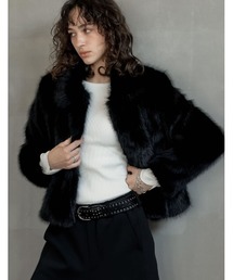 Re:EDIT（リエディ）の「[2025AW COLLECTION]フェイクファーステンカラーブルゾン（ブルゾン）」