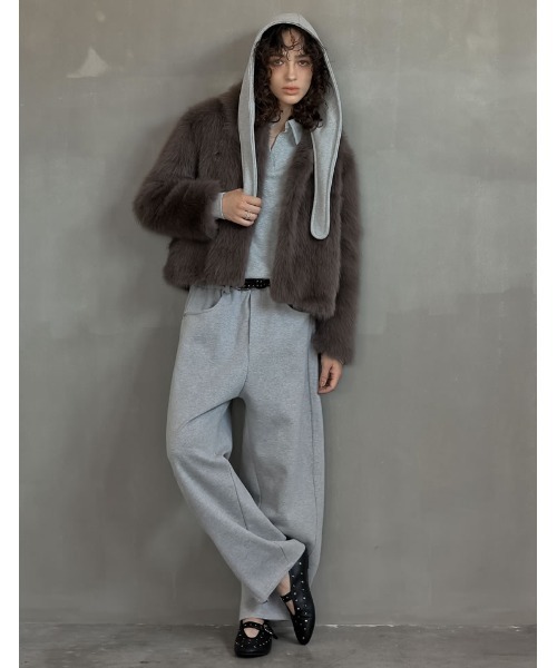 Re:EDIT（リエディ）の「[2025AW COLLECTION]フェイクファーステンカラーブルゾン（ブルゾン・レディース・ブラック/ブラウン系その他/モカ/グレイッシュベージュ・MEDIUM/LARGE）」の11枚目の写真