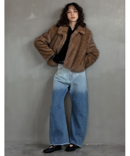 セール】[2025AW COLLECTION]フェイクファーステンカラーブルゾン