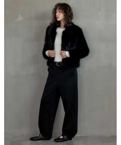 Re:EDIT（リエディ）の「[2025AW COLLECTION]フェイクファーステンカラーブルゾン（ブルゾン・レディース・ブラック/ブラウン系その他/モカ/グレイッシュベージュ・MEDIUM/LARGE）」の5枚目の写真