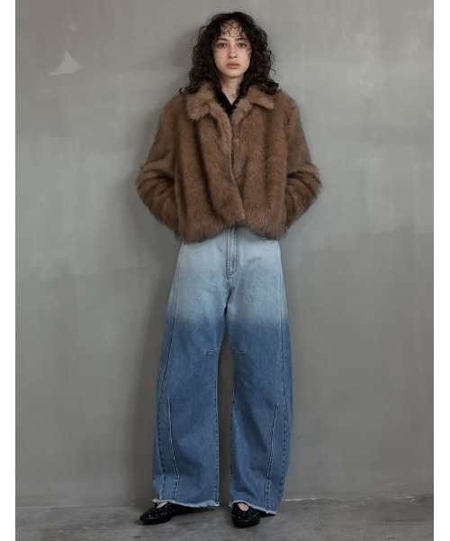 2025AW COLLECTION]フェイクファーステンカラーブルゾン（ブルゾン
