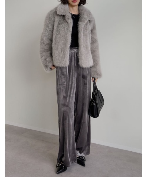 2025AW COLLECTION]フェイクファーステンカラーブルゾン（ブルゾン