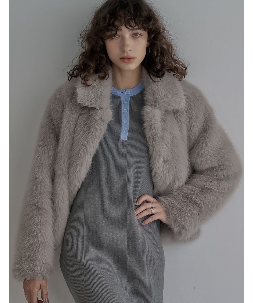 セール】[2025AW COLLECTION]フェイクファーステンカラーブルゾン