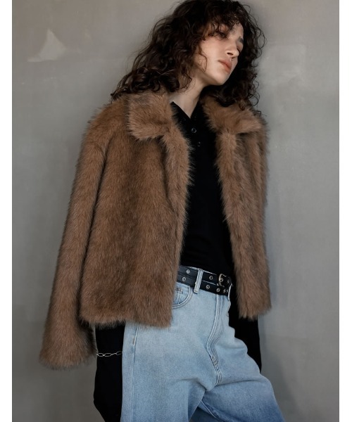 セール】[2025AW COLLECTION]フェイクファーステンカラーブルゾン