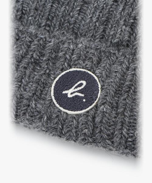 agnes b.（アニエスベー）の「キッズ ”b.” ロゴ ニットキャップ（ニットキャップ/ビーニー・キッズ・ネイビー・2/1）」の3枚目の写真