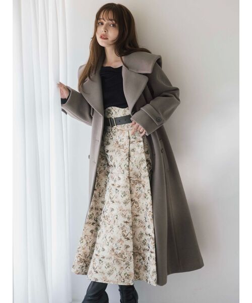 サイドタックベルトフレアスカート（スカート）｜dazzlin（ダズリン