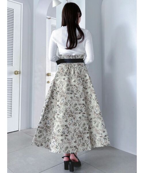 サイドタックベルトフレアスカート（スカート）｜dazzlin（ダズリン