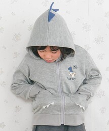 SLAP SLIP | ツンツン恐竜トサカフード付きフルジップパーカー(80~120cm)(パーカー)