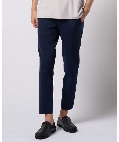 wjk(ダヴルジェイケイ)の「"function knit easy slacks (jacquard check)"(スラックス・メンズ・ネイビー/ブラック・SMALL/MEDIUM/LARGE/X-LARGE)」の6枚目の写真