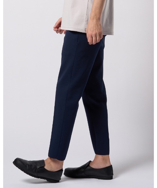 wjk(ダヴルジェイケイ)の「"function knit easy slacks (jacquard check)"(スラックス・メンズ・ネイビー/ブラック・SMALL/MEDIUM/LARGE/X-LARGE)」の7枚目の写真