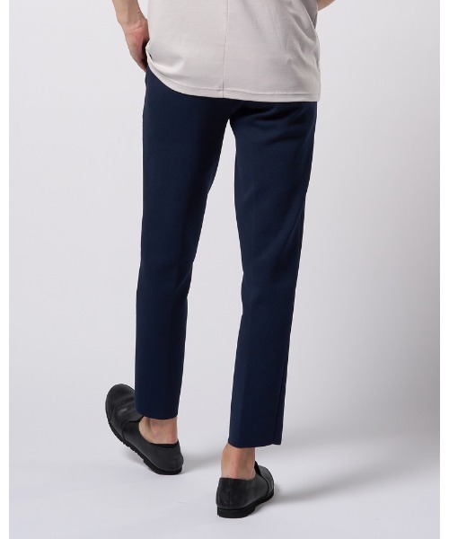 wjk(ダヴルジェイケイ)の「"function knit easy slacks (jacquard check)"(スラックス・メンズ・ネイビー/ブラック・SMALL/MEDIUM/LARGE/X-LARGE)」の8枚目の写真