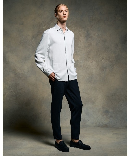 wjk(ダヴルジェイケイ)の「"function knit easy slacks (jacquard check)"(スラックス・メンズ・ネイビー/ブラック・SMALL/MEDIUM/LARGE/X-LARGE)」の9枚目の写真