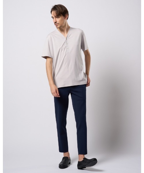 wjk(ダヴルジェイケイ)の「"function knit easy slacks (jacquard check)"(スラックス・メンズ・ネイビー/ブラック・SMALL/MEDIUM/LARGE/X-LARGE)」の19枚目の写真