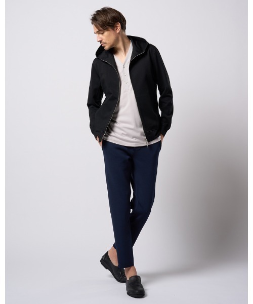 wjk(ダヴルジェイケイ)の「"function knit easy slacks (jacquard check)"(スラックス・メンズ・ネイビー/ブラック・SMALL/MEDIUM/LARGE/X-LARGE)」の20枚目の写真