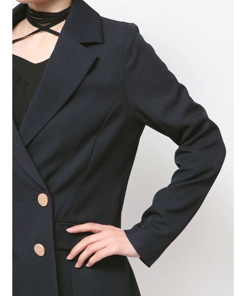 RESEXXY（リゼクシー）の「テーラードミディジャケット（テーラードジャケット・レディース・ネイビー/ブラウン/ピンク・FREE）」の11枚目の写真