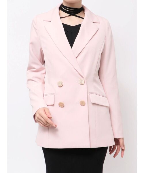 RESEXXY（リゼクシー）の「テーラードミディジャケット（テーラードジャケット・レディース・ネイビー/ブラウン/ピンク・FREE）」の20枚目の写真