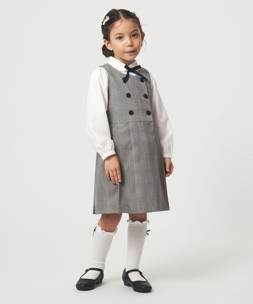 green label relaxing(グリーンレーベルリラクシング)の「マルエリ リボン ブラウス / キッズ 110cm-130cm(シャツ/ブラウス・キッズ・オフホワイト・130cm/120cm/110cm)」の13枚目の写真