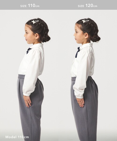 green label relaxing(グリーンレーベルリラクシング)の「マルエリ リボン ブラウス / キッズ 110cm-130cm(シャツ/ブラウス・キッズ・オフホワイト・130cm/120cm/110cm)」の11枚目の写真