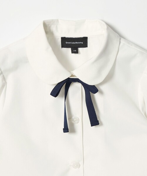 green label relaxing(グリーンレーベルリラクシング)の「マルエリ リボン ブラウス / キッズ 110cm-130cm(シャツ/ブラウス・キッズ・オフホワイト・130cm/120cm/110cm)」の7枚目の写真