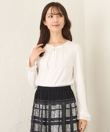新品 TO BE CHIC  カットソー TO BE CHIC tシャツ リボンネック スリーブコンビカットソー
