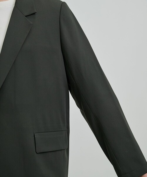 UNITED TOKYO(ユナイテッドトウキョウ)の「TECHNO WOOL リラックスジャケット(テーラードジャケット・メンズ・ダークグレー/ブラック/オリーブ・1/2)」の13枚目の写真