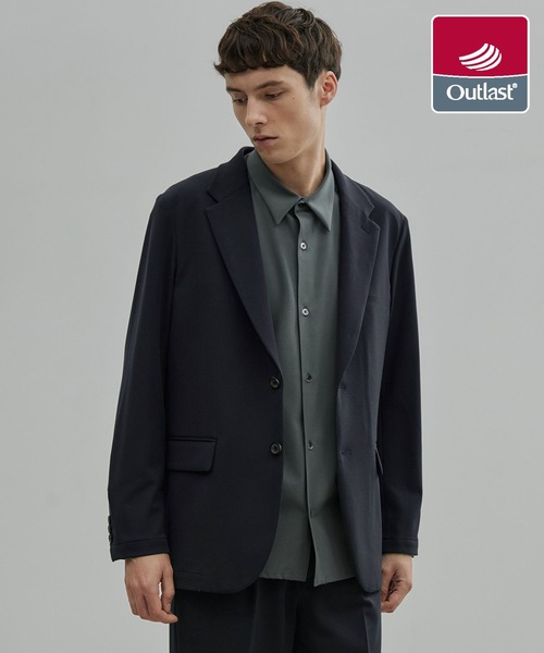 UNITED TOKYO（ユナイテッドトウキョウ）の「アウトラスト ベーシック ジャケット | セットアップ可/体温調節機能/オフィスカジュアル/冬服/通勤/オケージョン/オールシーズン（テーラードジャケット・メンズ・ブラック/ライトブラウン/グリーン/ブラウン/ネイビー/ダークグレー・1/2/3/4）」の6枚目の写真
