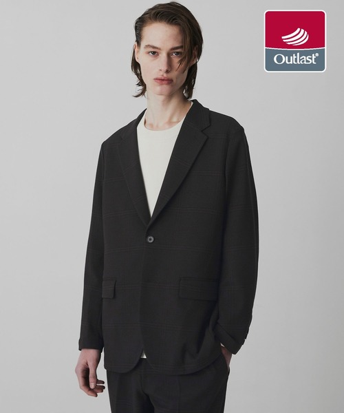 UNITED TOKYO(ユナイテッドトウキョウ)の「アウトラスト ベーシック ジャケット | セットアップ可/体温調節機能/オフィスカジュアル/冬服/通勤/オケージョン/オールシーズン(テーラードジャケット・メンズ・ブラック/ライトブラウン/グリーン/ブラウン/ネイビー/ダークグレー/グレイッシュベージュ/チェック・1/2/3/4)」の8枚目の写真