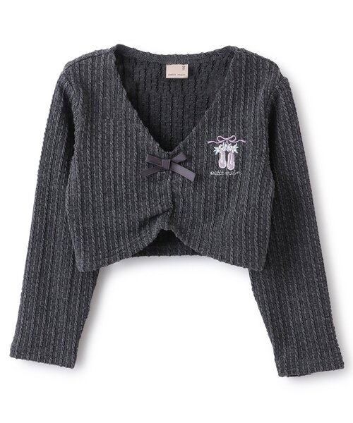 petit main（プティマイン）の「【バレエ】ジャガードトップス（ニット/セーター・キッズ・チャコール/ライトブルー/アイボリー/ライトピンク・100cm/110cm/120cm/130cm）」の3枚目の写真