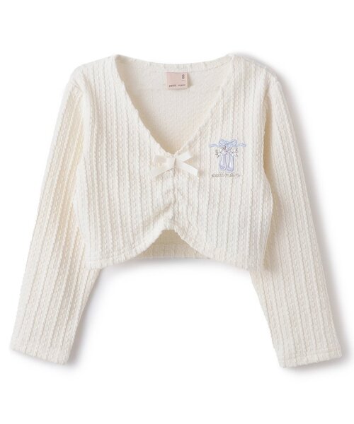 petit main（プティマイン）の「【バレエ】ジャガードトップス（ニット/セーター・キッズ・チャコール/ライトブルー/アイボリー/ライトピンク・100cm/110cm/120cm/130cm）」の2枚目の写真