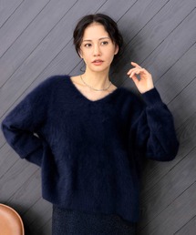 Jines（ジネス）の「フォックスカシミヤ Vネックプルオーバー（ニット/セーター）」