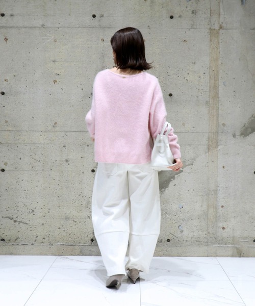 フォックスカシミヤ Vネックプルオーバー（ニット/セーター）｜Jines