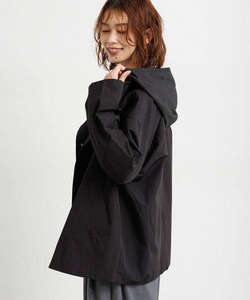 studio CLIP（スタディオクリップ）の「ウェザーフーディーブルゾン（ブルゾン・レディース・アイボリー/カーキ/ブラック・FREE）」の6枚目の写真