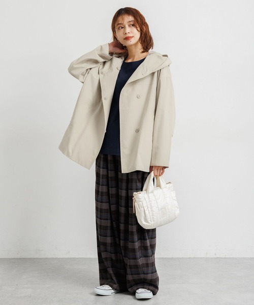 studio CLIP（スタディオクリップ）の「ウェザーフーディーブルゾン（ブルゾン・レディース・アイボリー/カーキ/ブラック・FREE）」の13枚目の写真