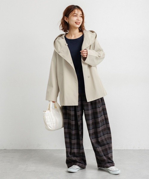 studio CLIP（スタディオクリップ）の「ウェザーフーディーブルゾン（ブルゾン・レディース・アイボリー/カーキ/ブラック・FREE）」の15枚目の写真