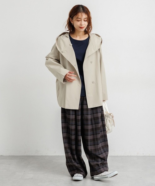 studio CLIP（スタディオクリップ）の「ウェザーフーディーブルゾン（ブルゾン・レディース・アイボリー/カーキ/ブラック・FREE）」の16枚目の写真