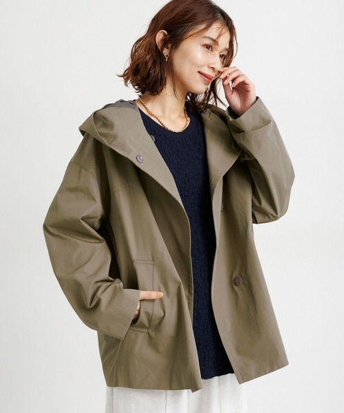 studio CLIP（スタディオクリップ）の「ウェザーフーディーブルゾン（ブルゾン・レディース・アイボリー/カーキ/ブラック・FREE）」の19枚目の写真