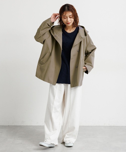 studio CLIP（スタディオクリップ）の「ウェザーフーディーブルゾン（ブルゾン・レディース・アイボリー/カーキ/ブラック・FREE）」の22枚目の写真