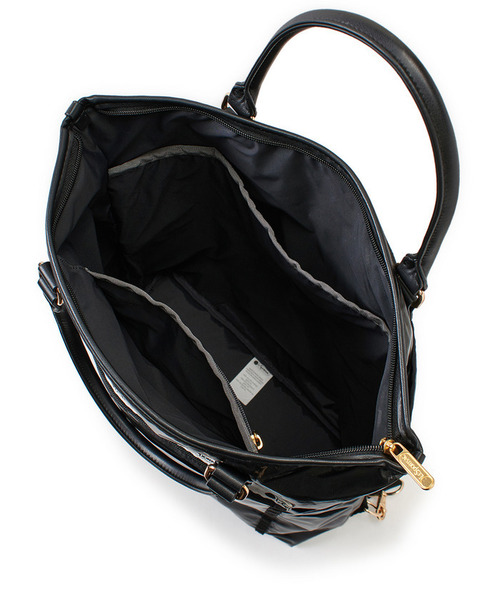 レスポートサック リュック　アップタウンブラックシャイン/ブラック2 LeSportsac（レスポートサック）の「EVERYDAY TH CITY BKPK アップ