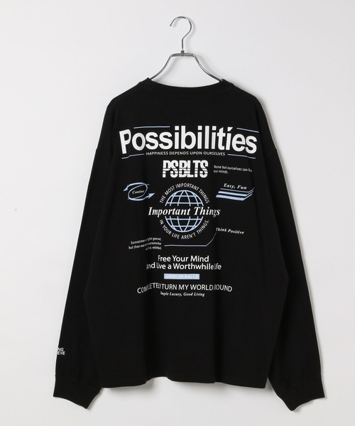 AMERICAN RAG CIE（アメリカンラグシー）の「【AMERICAN RAG CIE】Possibilities LST（ユニセックス）（その他トップス・メンズ・ブラック/ホワイト・LARGE/MEDIUM）」の9枚目の写真