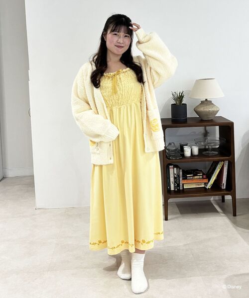 Disney(ディズニー)の「Disney princess/ニットカーディガン(ルームウェア/パジャマ・レディース・ラベンダー/ライトブルー/ライトイエロー・FREE)」の14枚目の写真