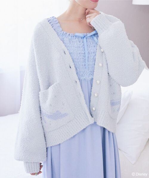Disney(ディズニー)の「Disney princess/ニットカーディガン(ルームウェア/パジャマ・レディース・ラベンダー/ライトブルー/ライトイエロー・FREE)」の8枚目の写真