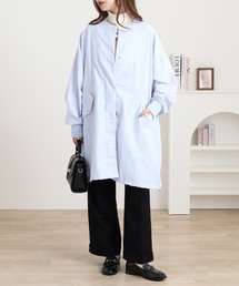 OMNES（オムネス）の「撥水加工ナイロンノーカラー裾ドローコードブルゾン（ナイロンジャケット）」