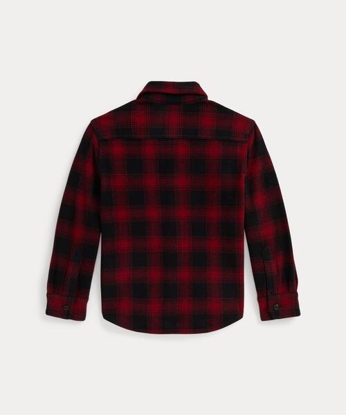 POLO RALPH LAUREN CHILDRENSWEAR(ポロ ラルフ ローレン チルドレンズウェア)の「チェック ニット フランネル シャツ ジャケット(カバーオール・キッズ・マルチ・3/4/6/7)」の4枚目の写真
