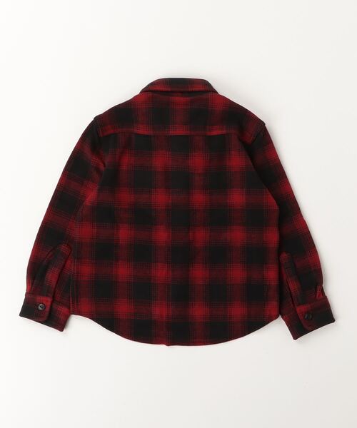 POLO RALPH LAUREN CHILDRENSWEAR(ポロ ラルフ ローレン チルドレンズウェア)の「チェック ニット フランネル シャツ ジャケット(カバーオール・キッズ・マルチ・3/4/6/7)」の2枚目の写真